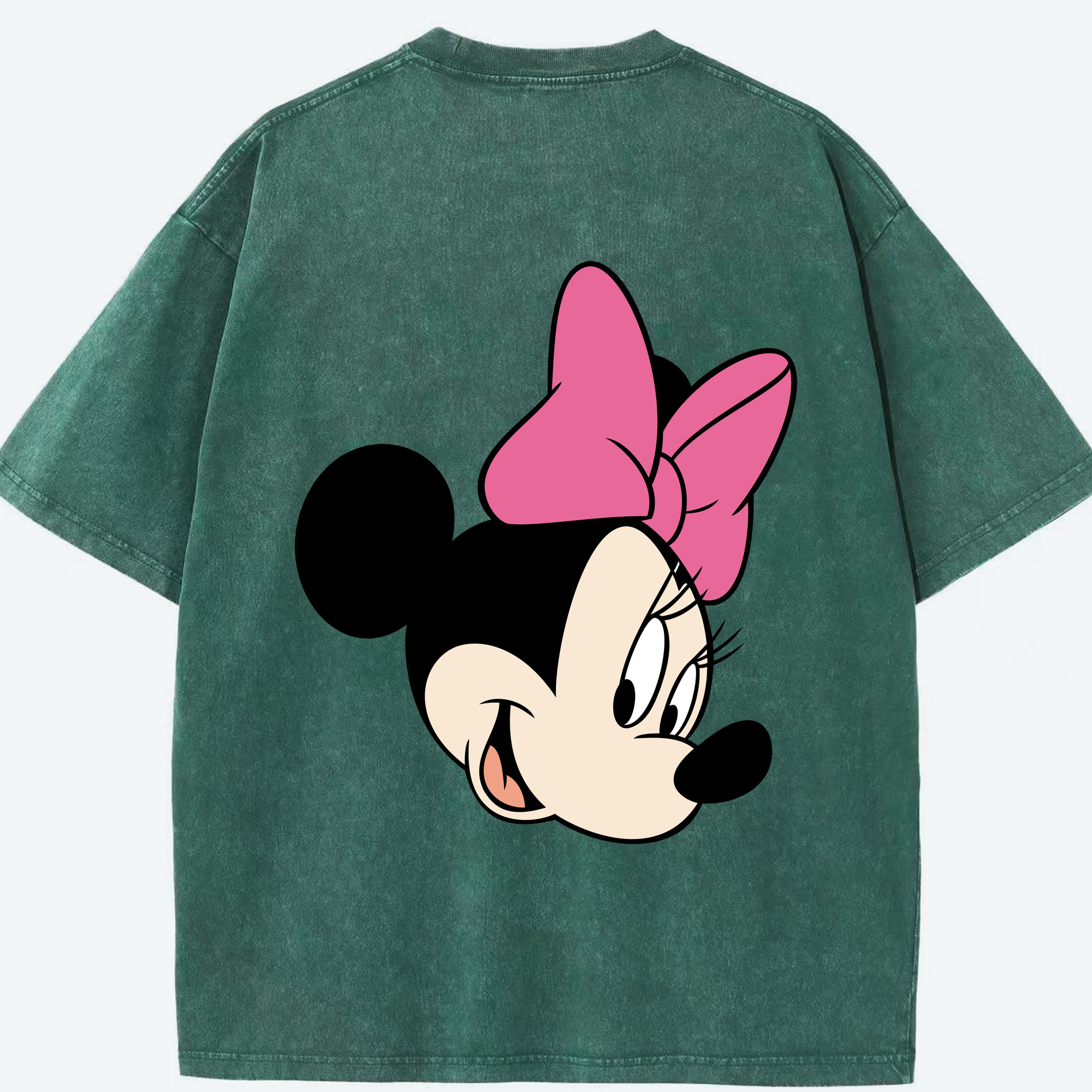 （画像用） ミッキーマウス Mickey Mouse 綿100% ヴィンテージ風 半袖Tシャツ（背面プリント）